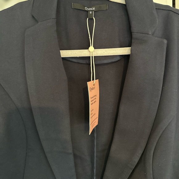 Quince Ultra-Stretch Ponte Blazer NAVY size small - Picture 3 of 5